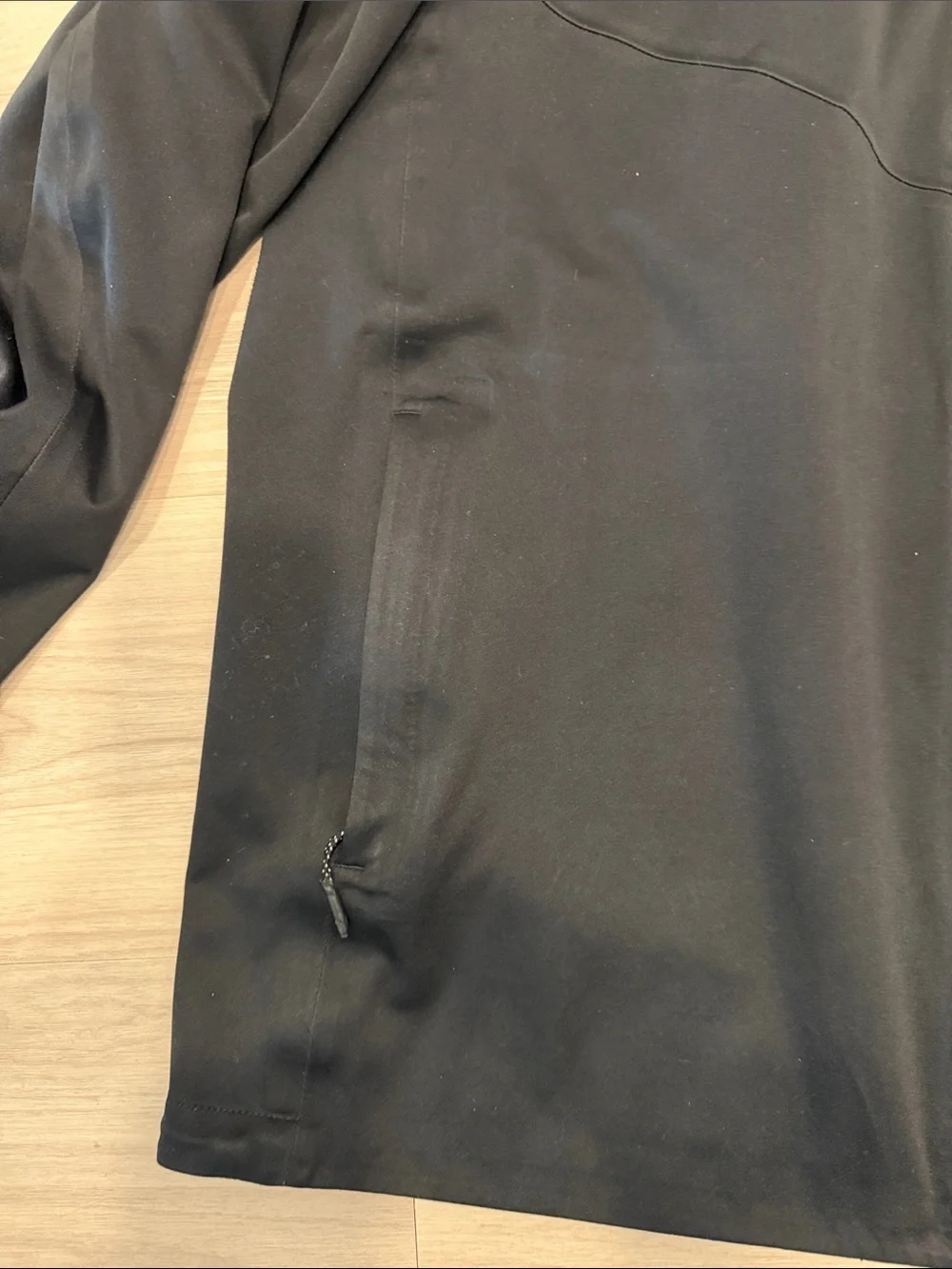 Nike Black Jacket with White Swoosh
